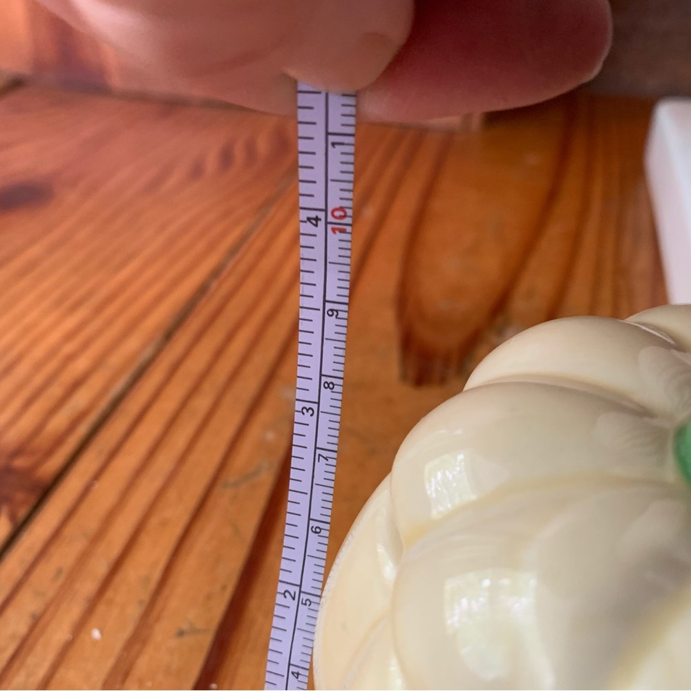 White ceramic pumpkin home decor! Like new! - Picture 9 of 10